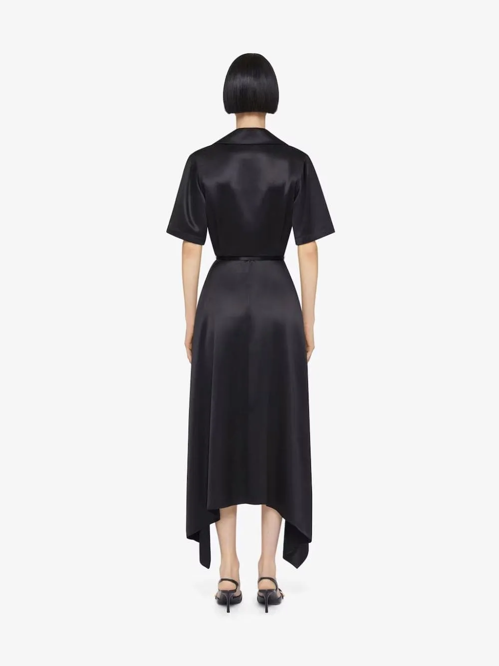 Crepe and Satin Voyou Dress