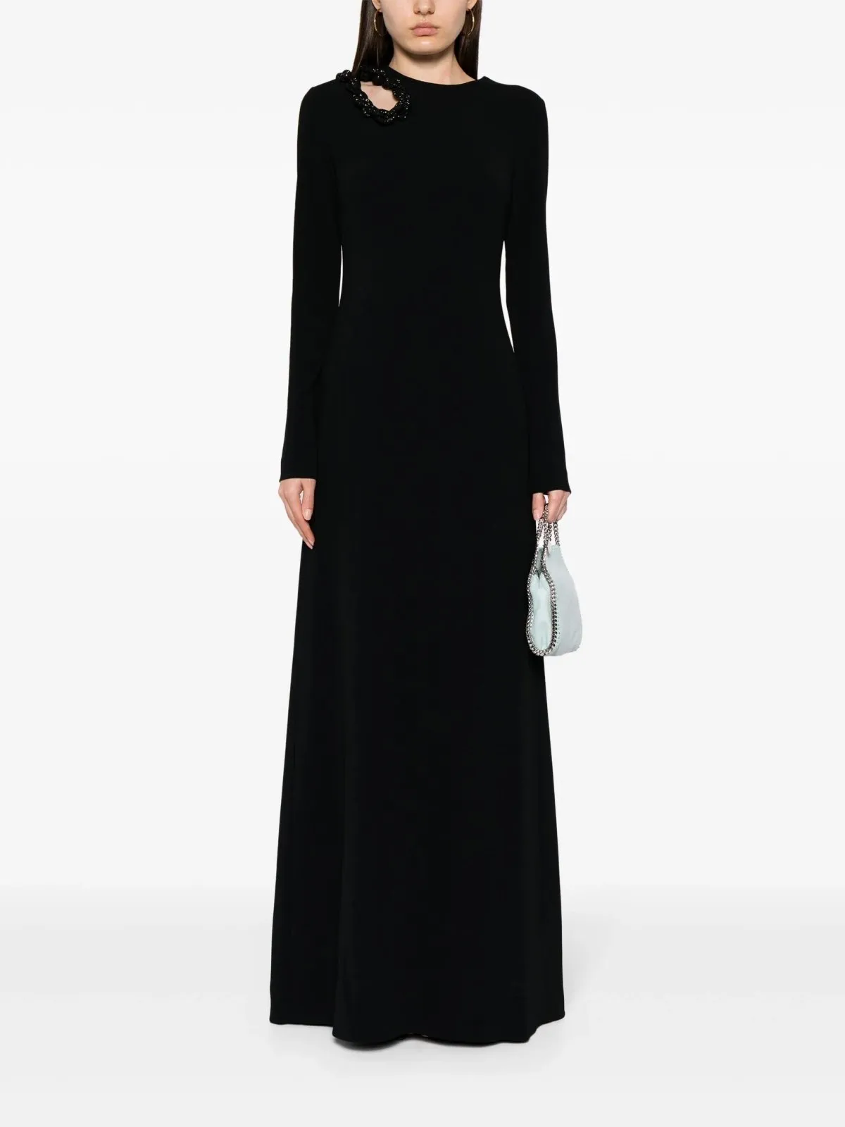Crystal-Embellished Maxi Dress