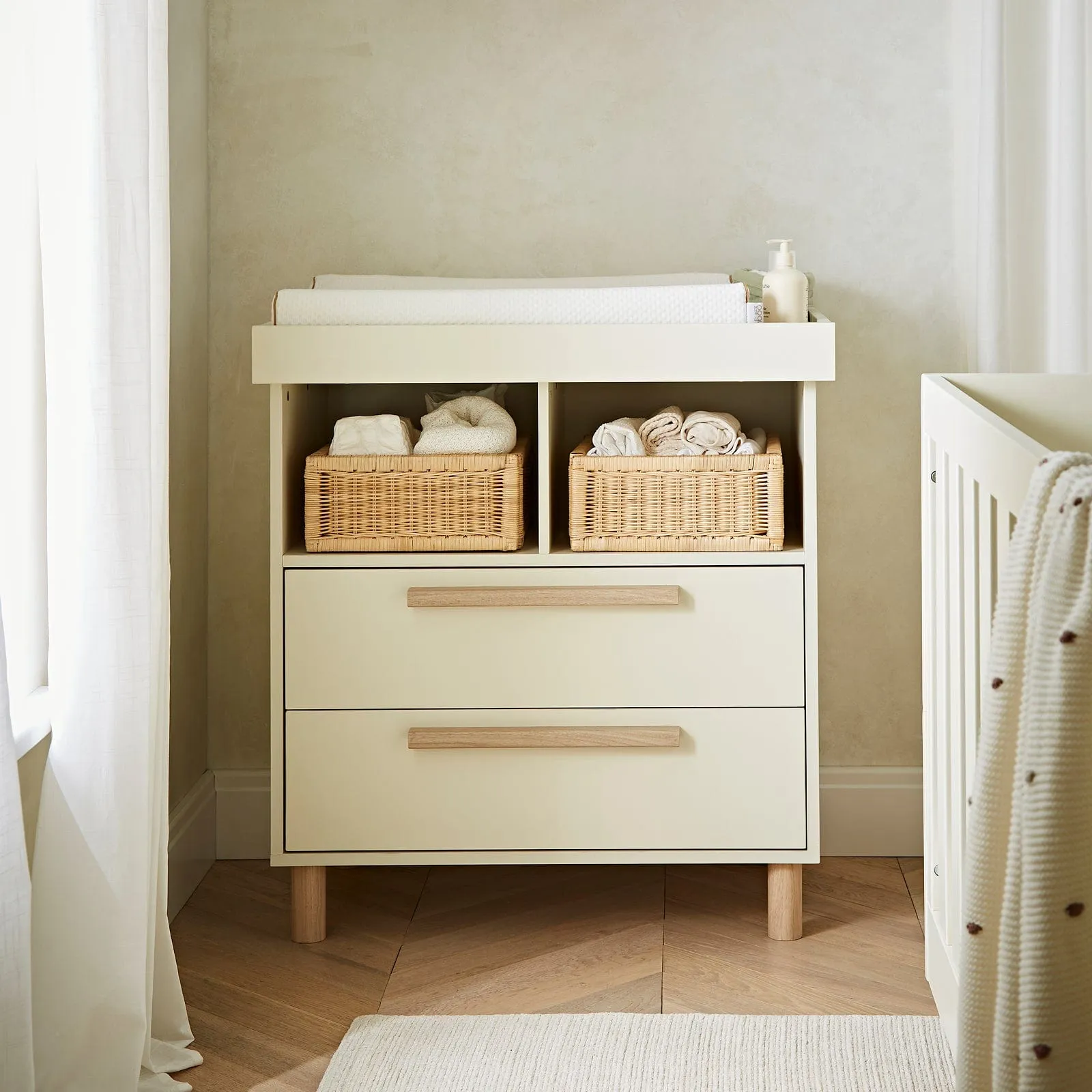 CuddleCo Harper 2pc Furniture Set - Cream