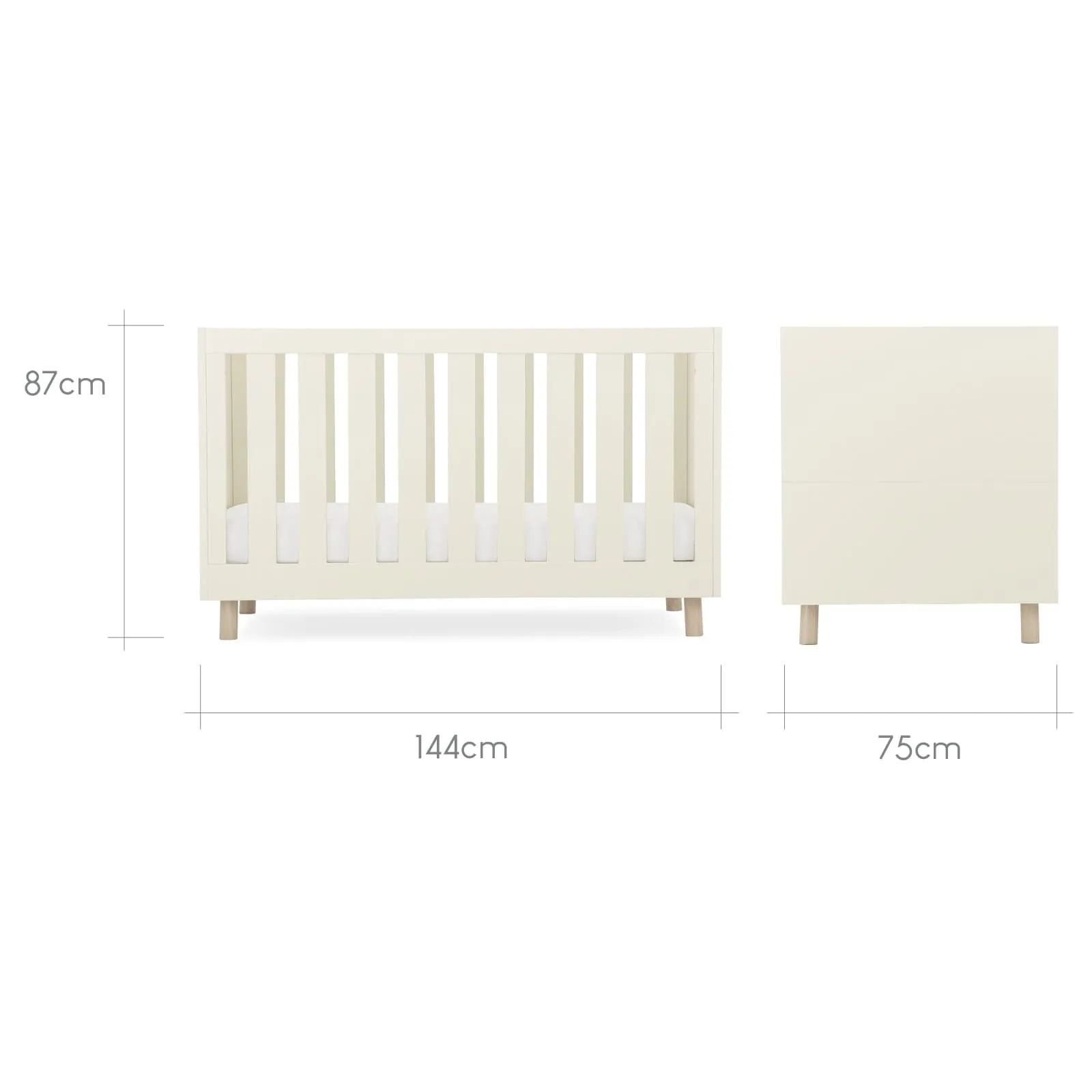 CuddleCo Harper 2pc Furniture Set - Cream