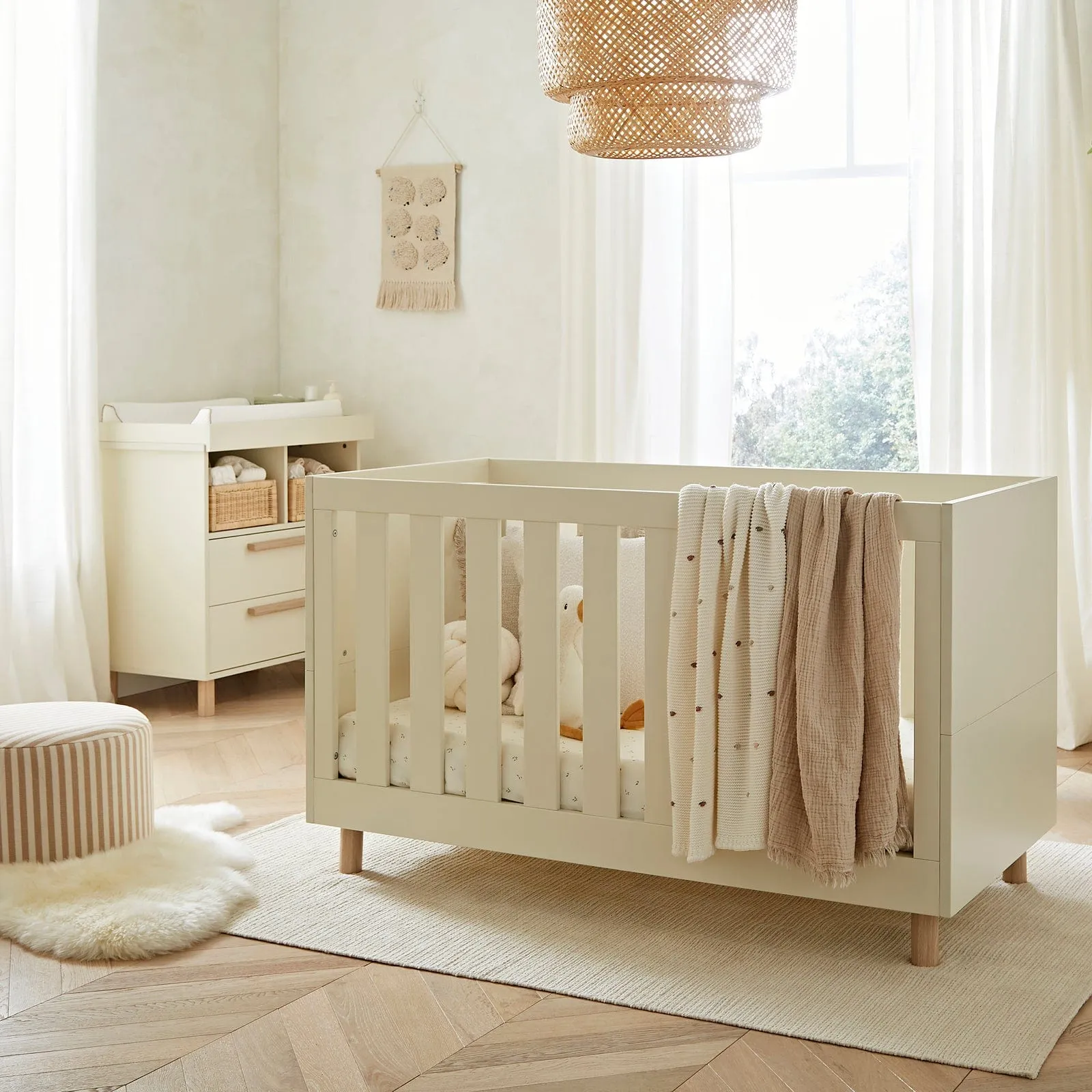 CuddleCo Harper 2pc Furniture Set - Cream