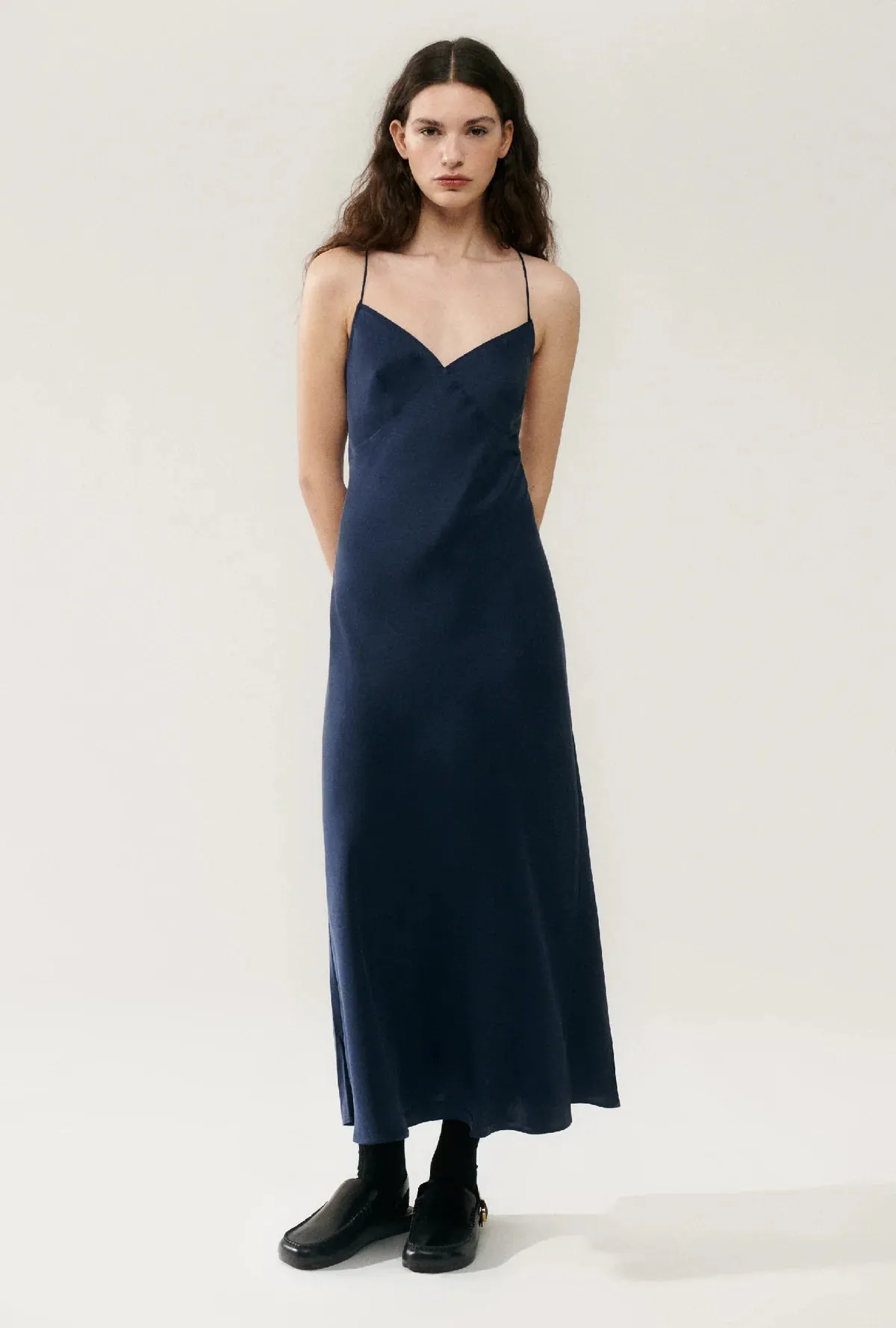 Deco Rouleau Dress Midnight