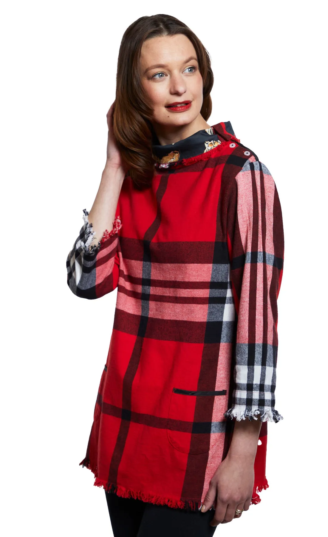 Dizzy Lizzy Aspen Cowl Neck Tunic