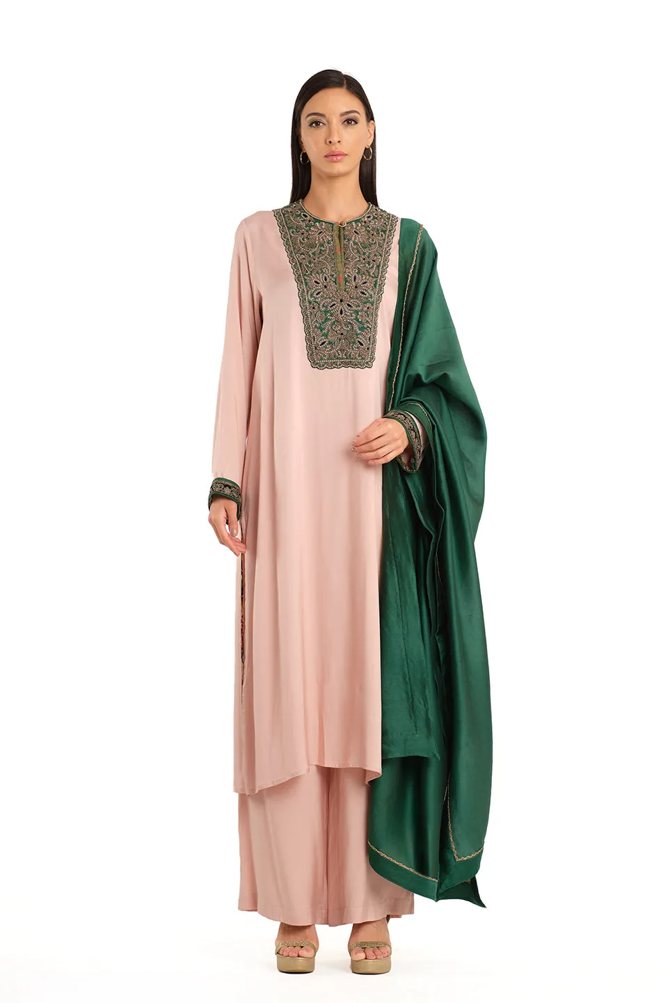 Embroidered tunic set