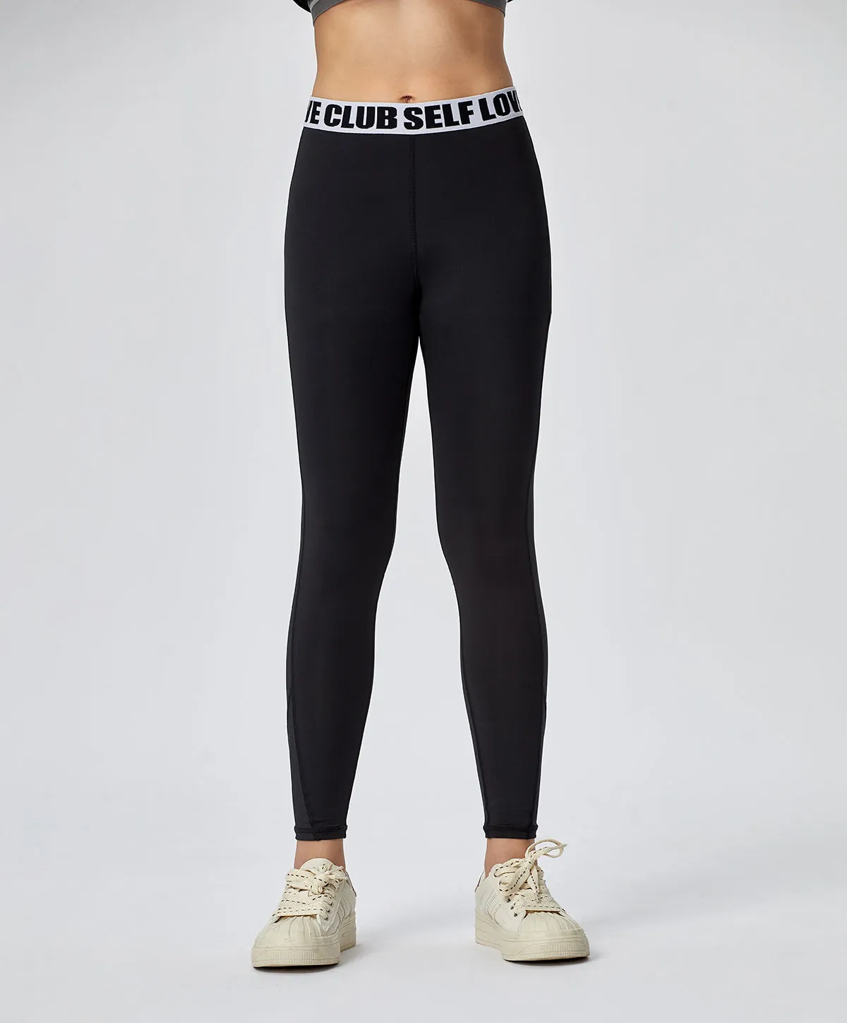 Energized Junior Digital Daydream Leggings with Slogan Elastic Band