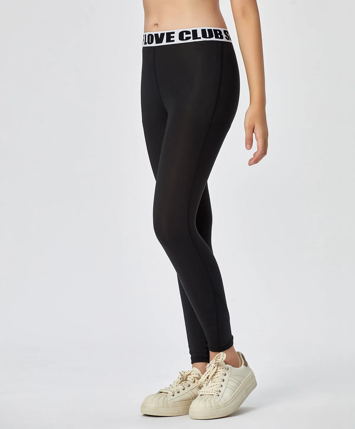 Energized Junior Digital Daydream Leggings with Slogan Elastic Band