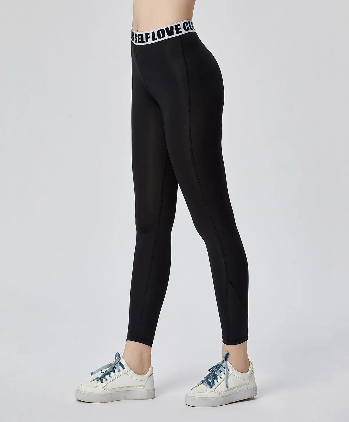 Energized Junior Digital Daydream Leggings with Slogan Elastic Band