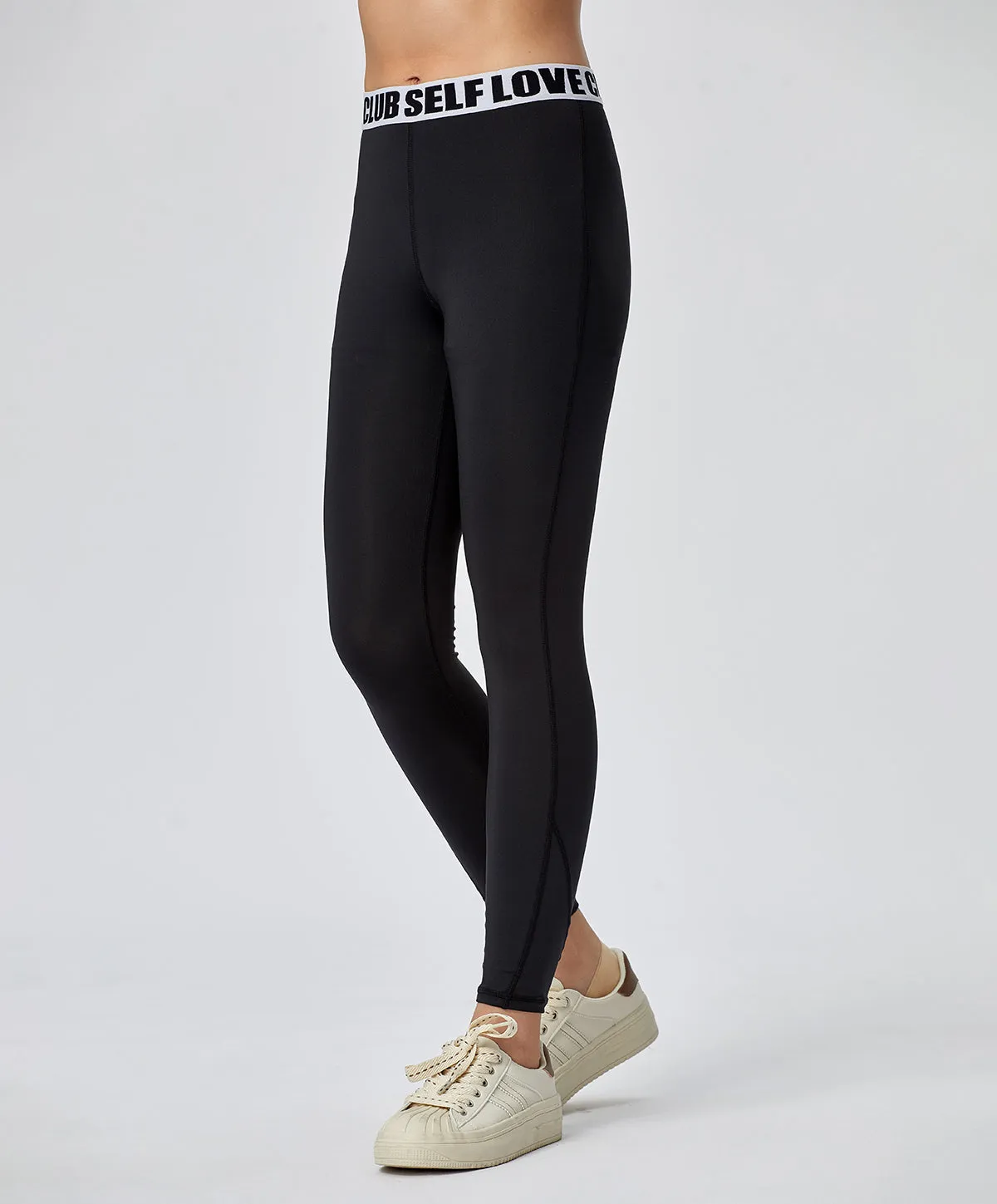 Energized Junior Digital Daydream Leggings with Slogan Elastic Band