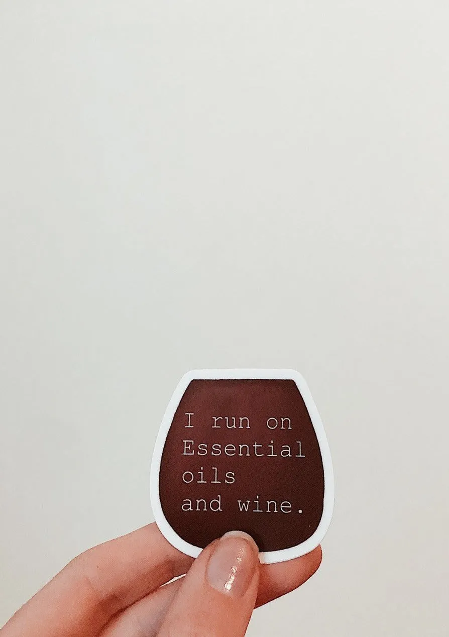 Essential Oil Sayings Vinyl Stickers Waterproof and Scratch Resistant