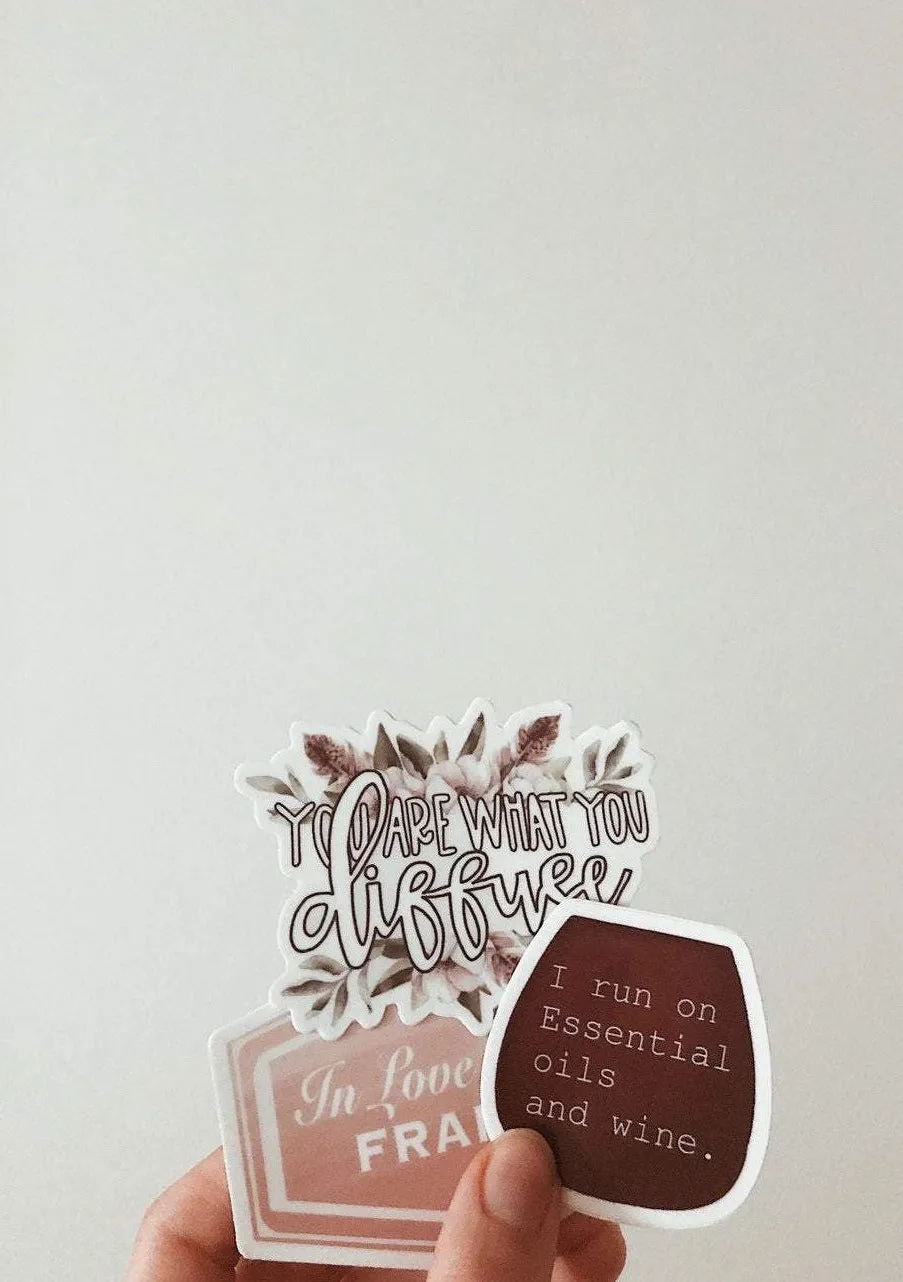Essential Oil Sayings Vinyl Stickers Waterproof and Scratch Resistant