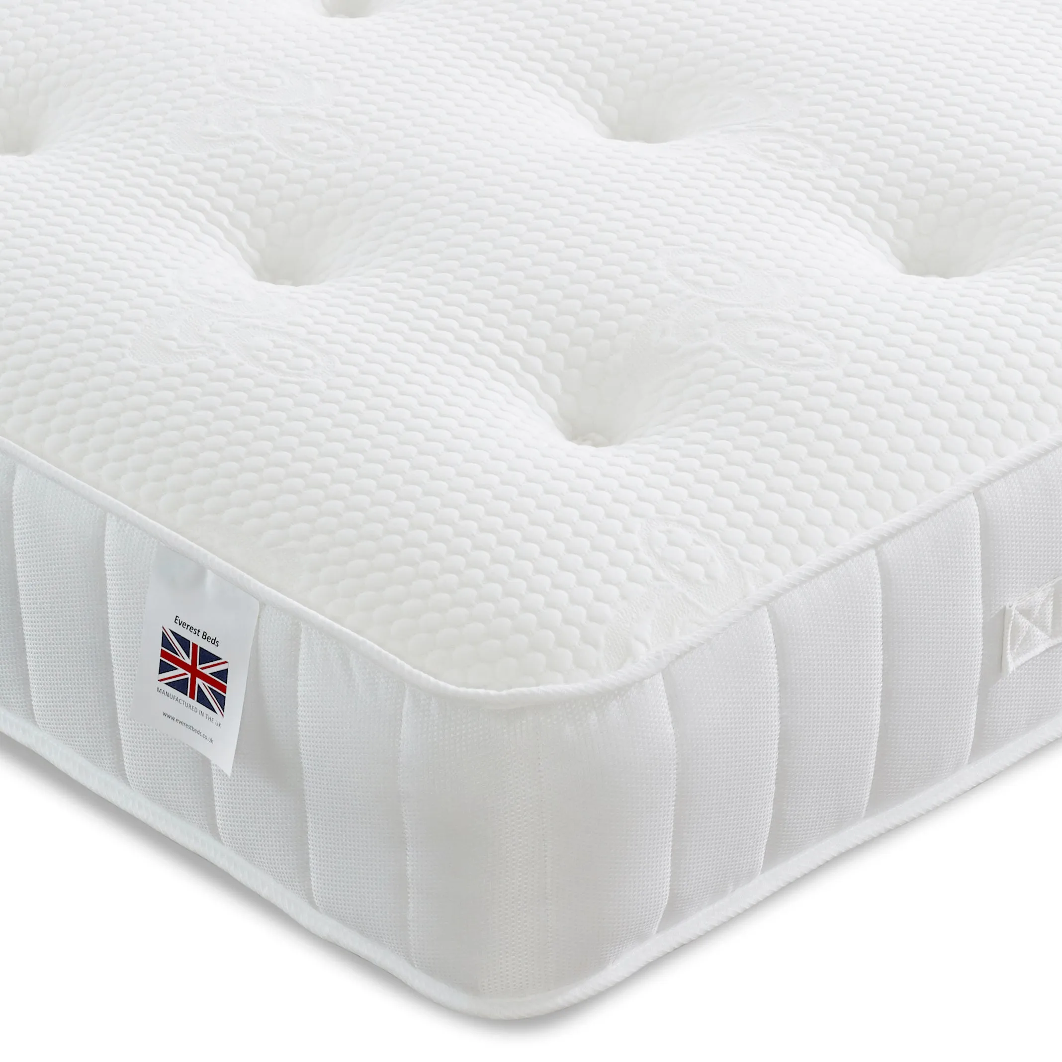 Everest Kensington Open Coil Cool Blue Mattress Medium Firm Zip and Link