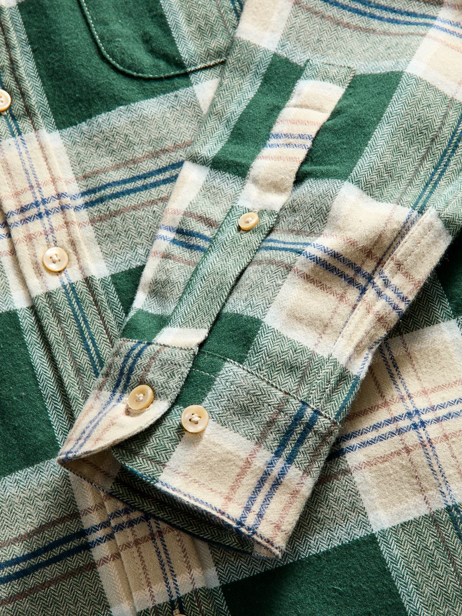 Fence Button-Up Shirt in Pine