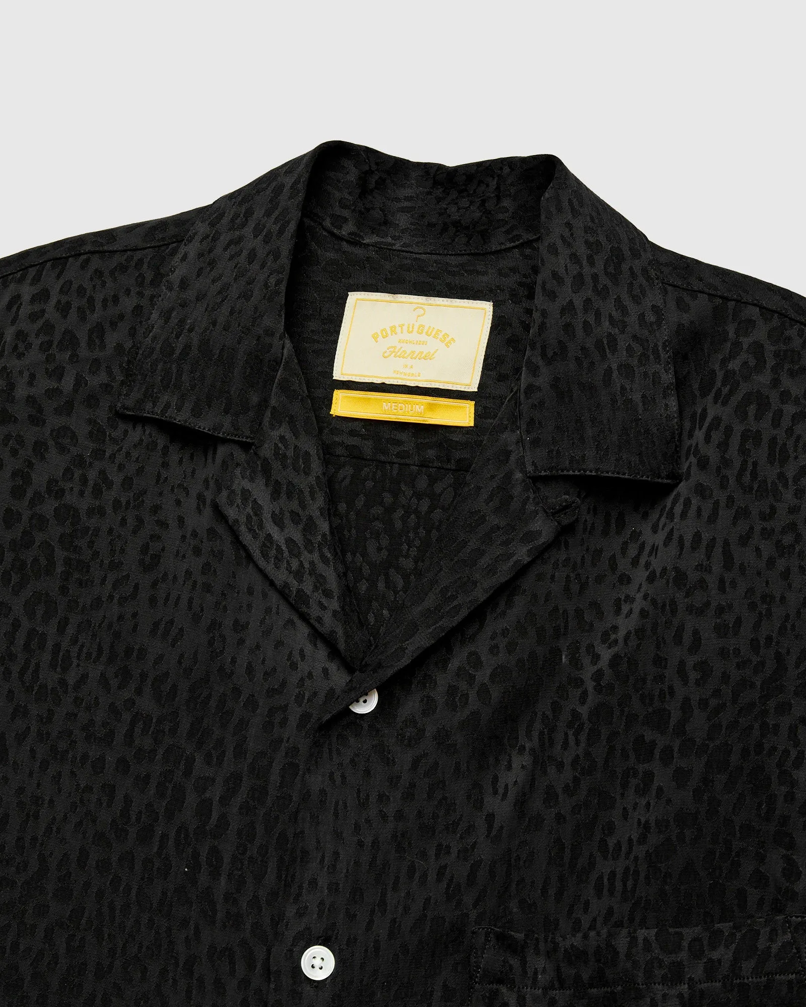Finger Print Shirt in Black