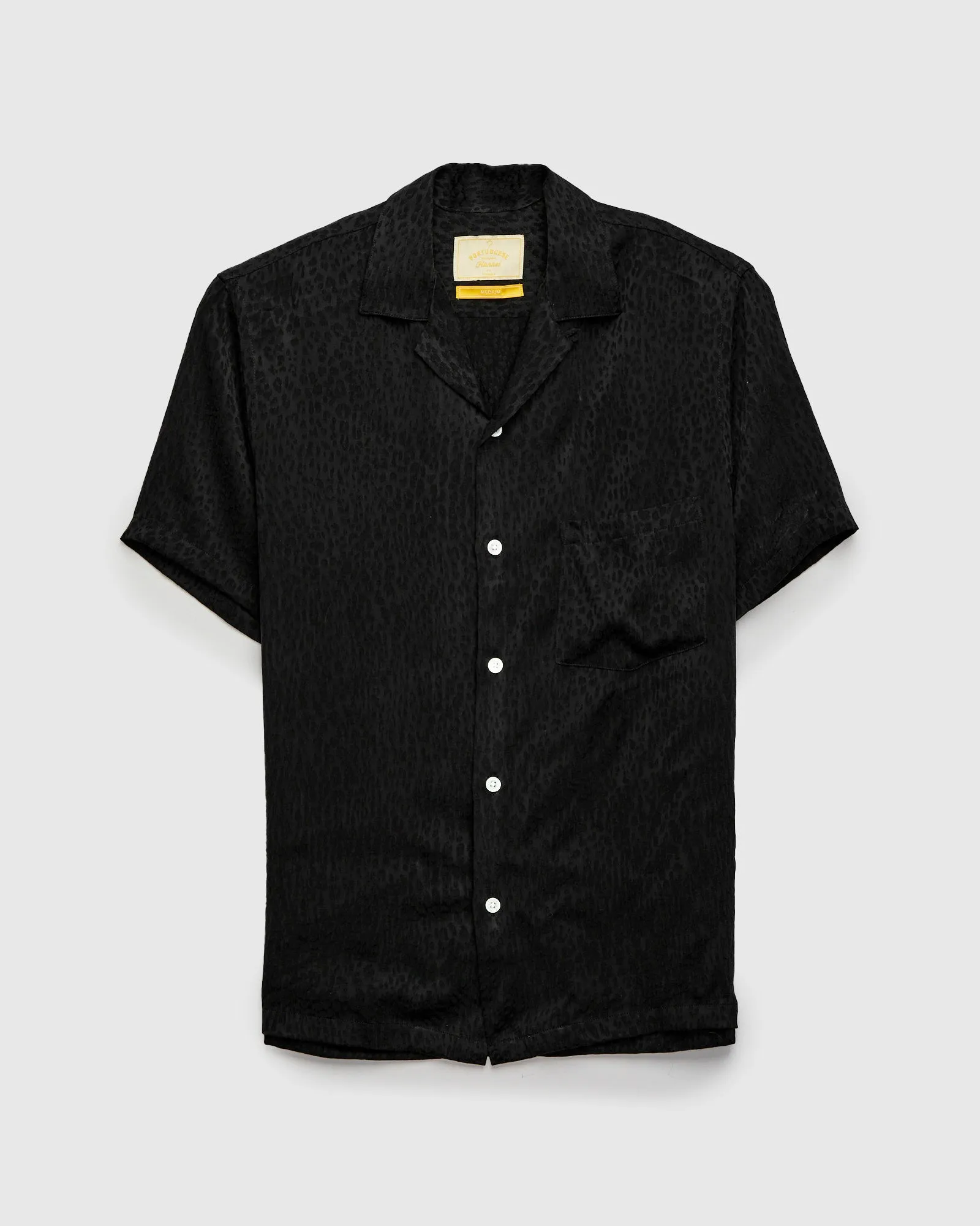 Finger Print Shirt in Black
