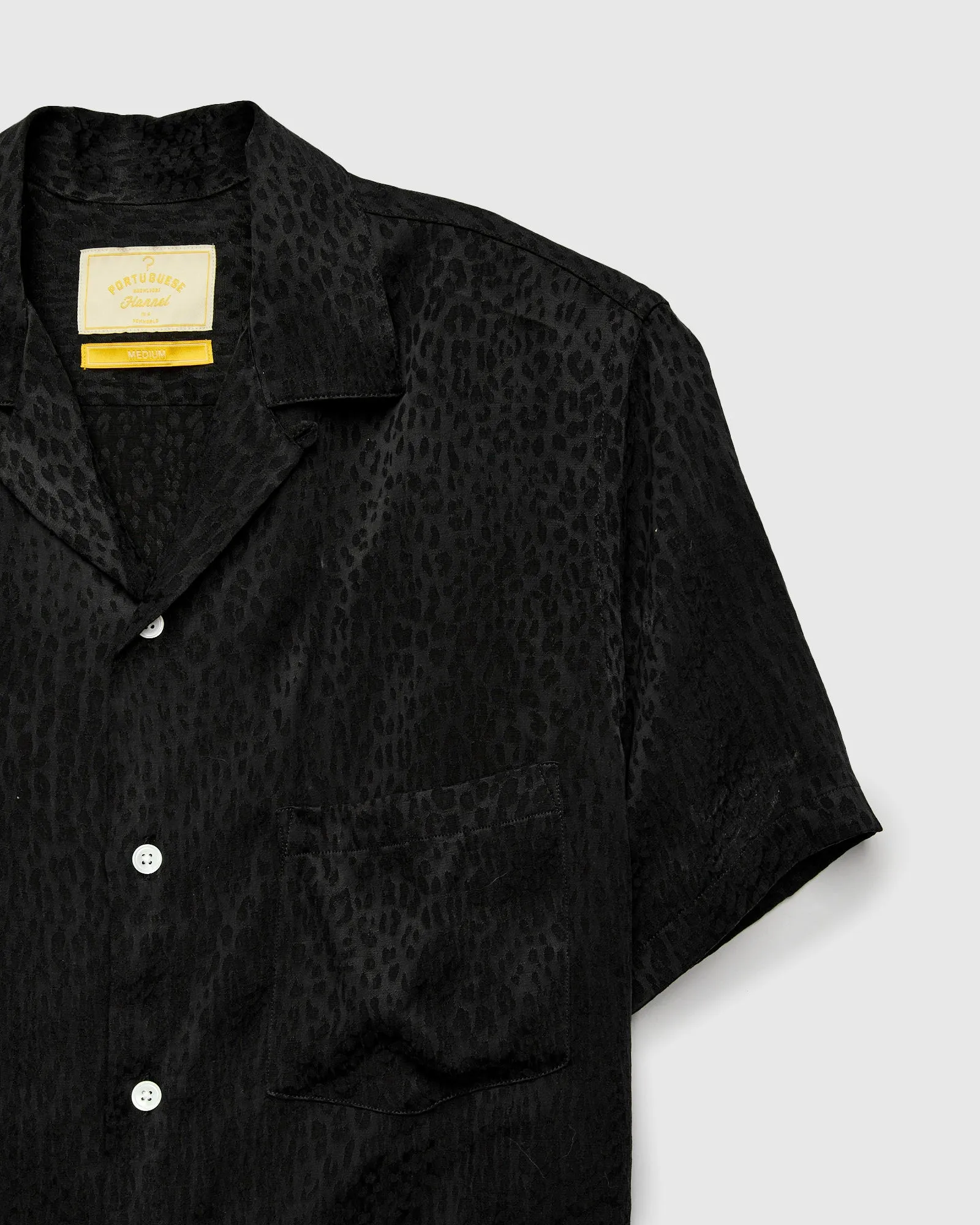 Finger Print Shirt in Black