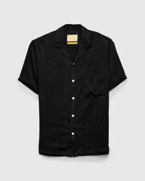 Finger Print Shirt in Black
