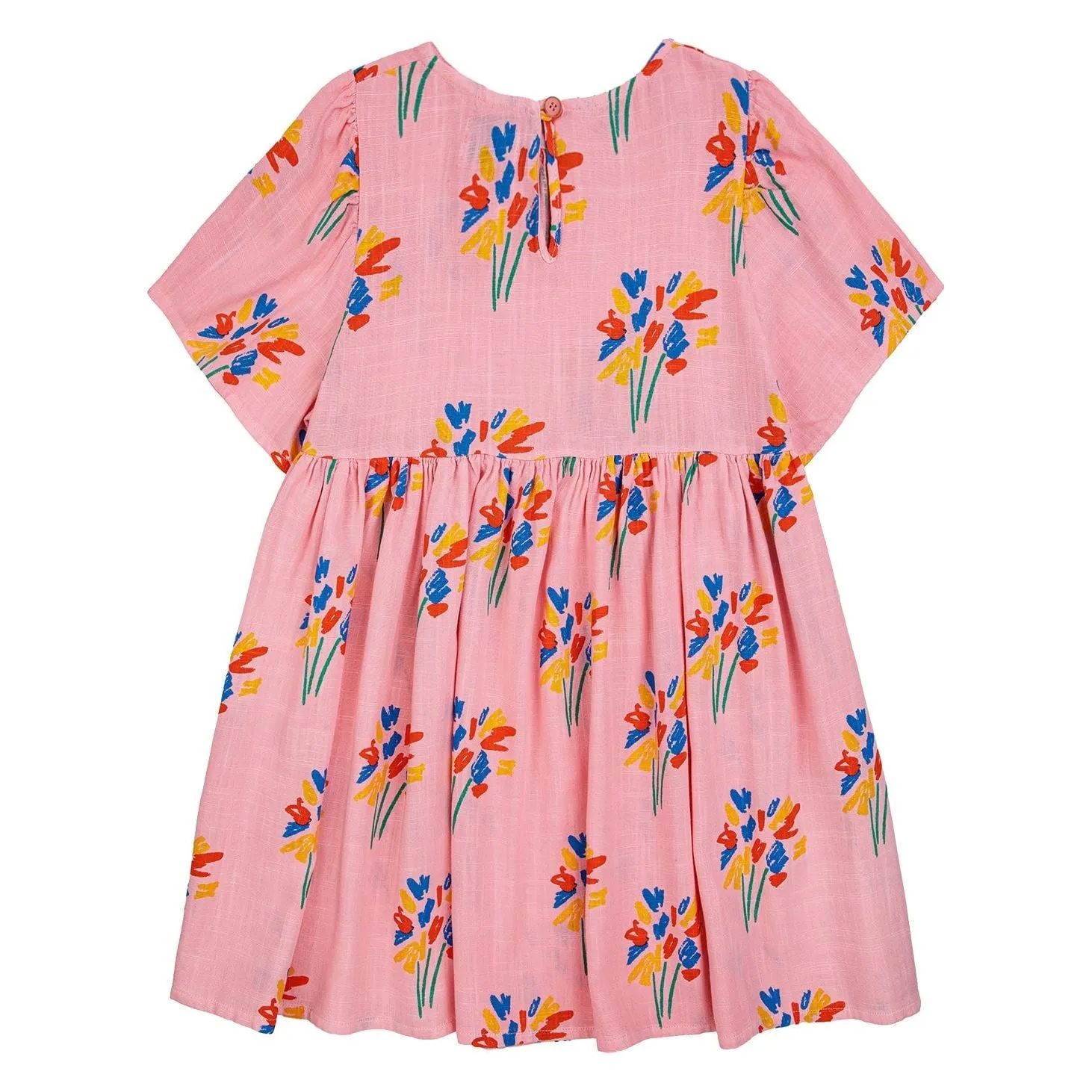 Fireworks All Over Flounce Sleeves Woven Dress