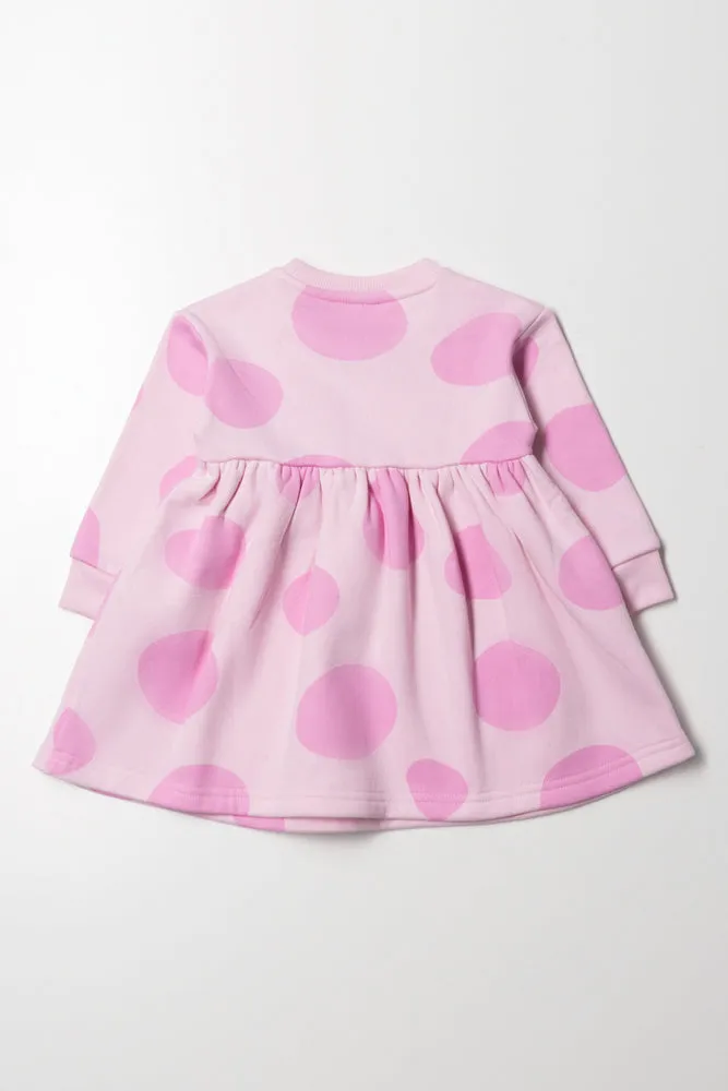 Fleece Dress Light Pink