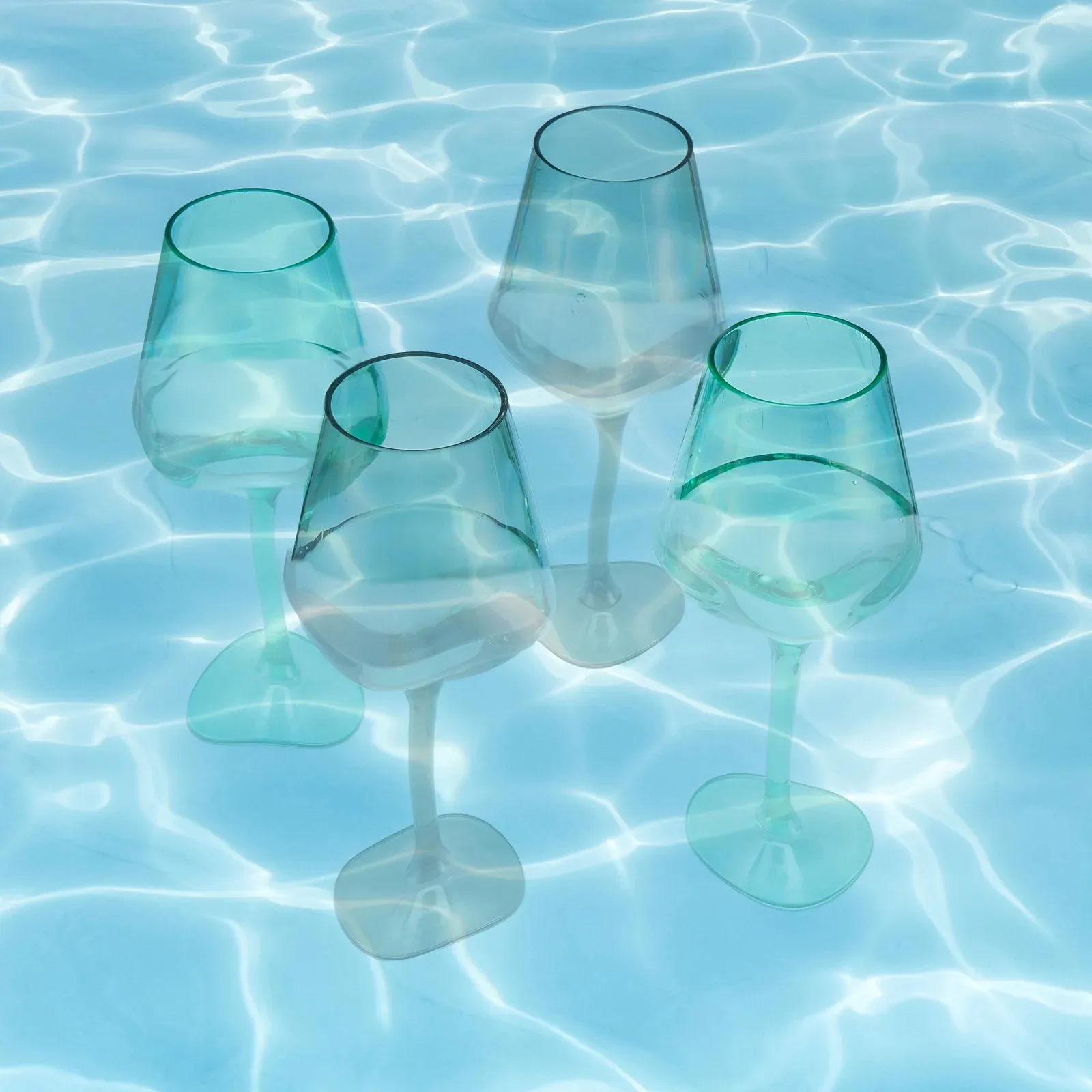 Floating Acrylic Glass Set- Light Yellow