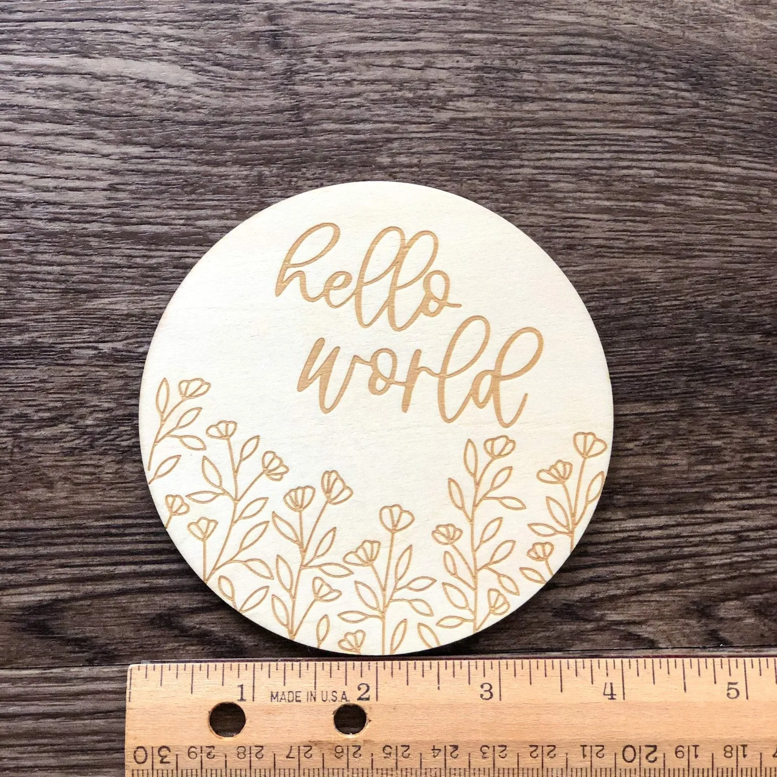 Floral Baby's First Year Milestone Disc Set