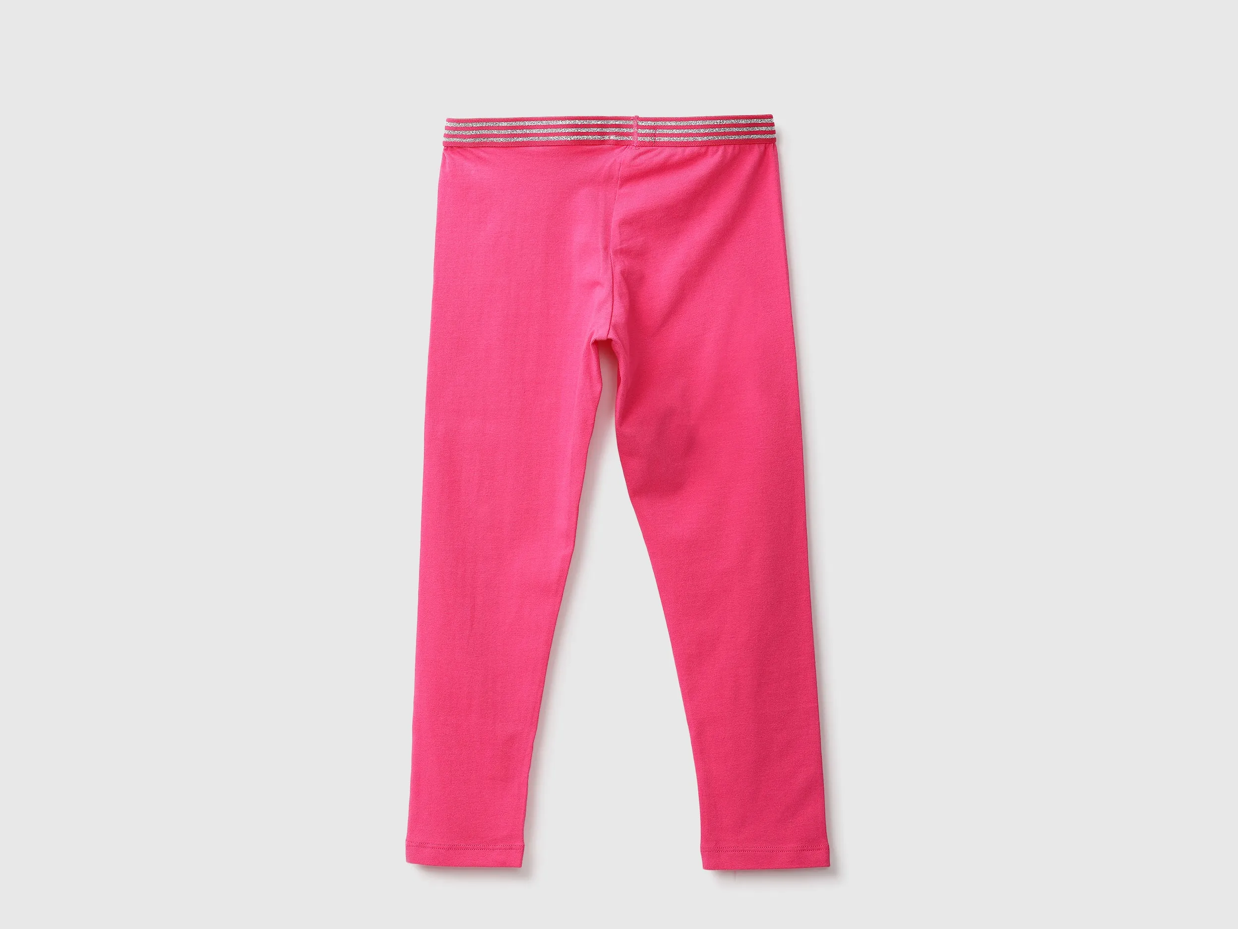Fuchsia Legging With Lurex Waist Band