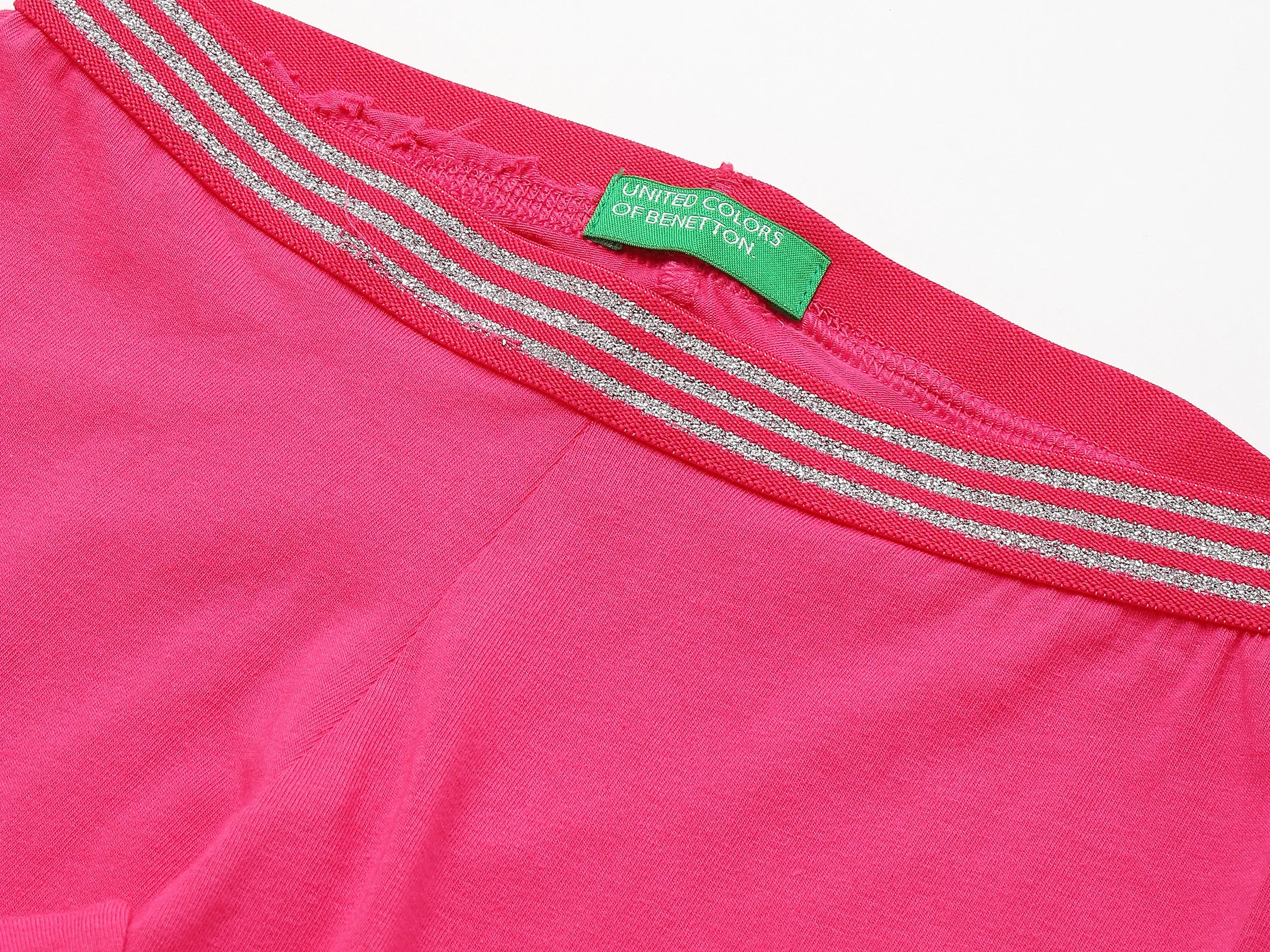 Fuchsia Legging With Lurex Waist Band