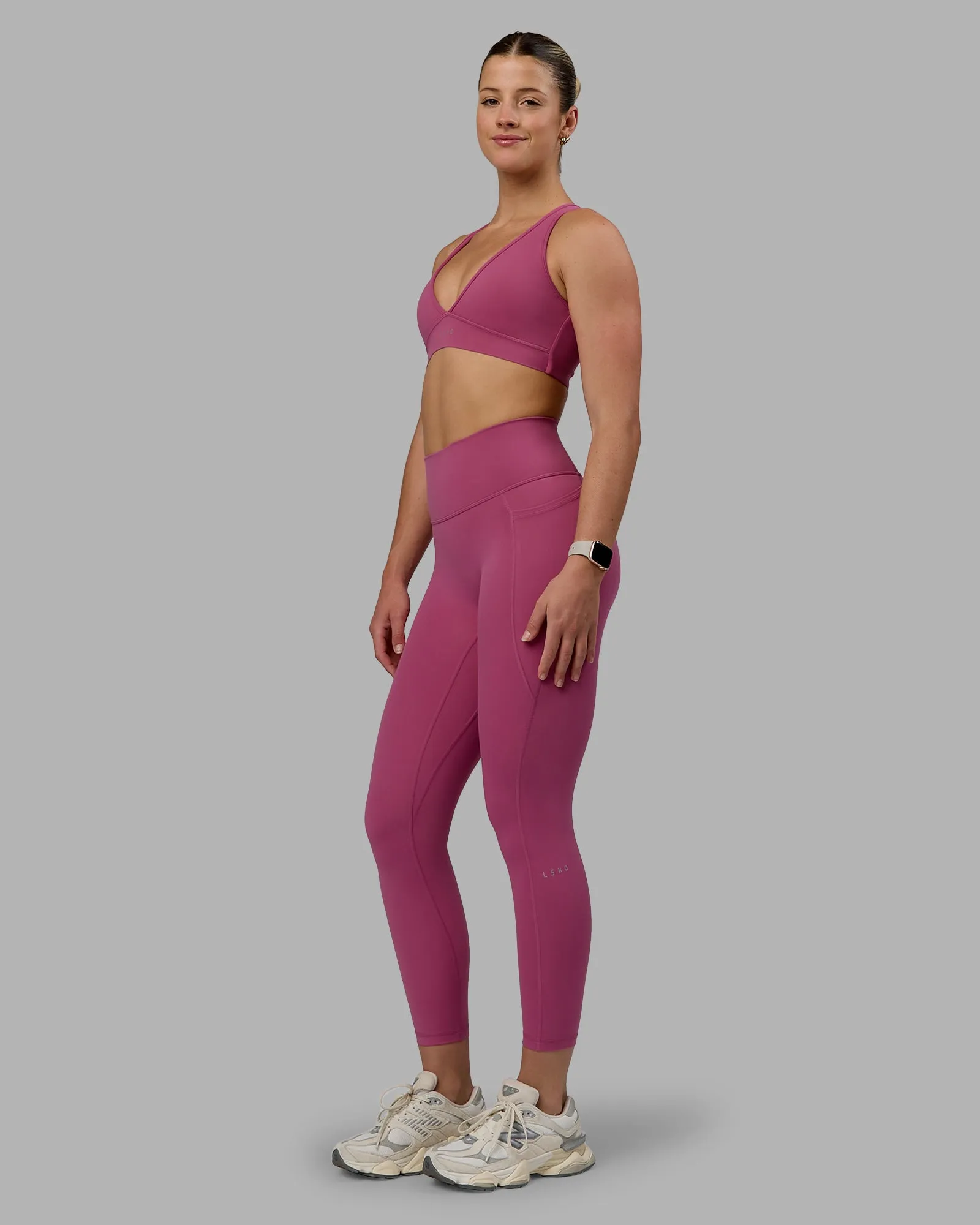 Fusion 7/8 Length Tight With Pockets - Mauve Haze