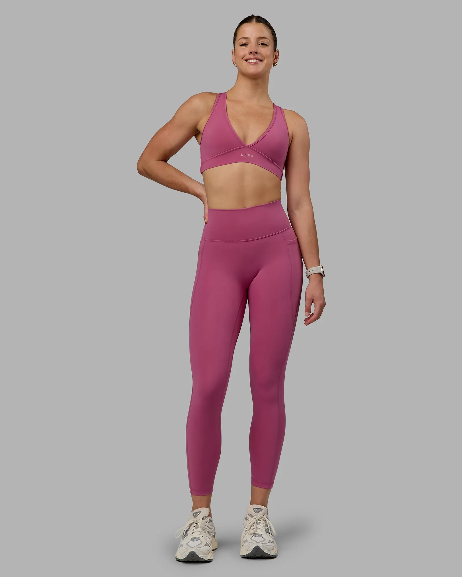 Fusion 7/8 Length Tight With Pockets - Mauve Haze