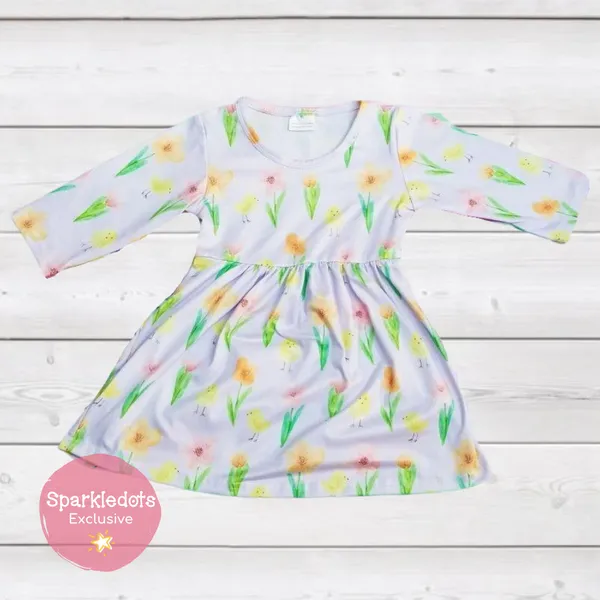 Fuzzy Flower Friends Dress