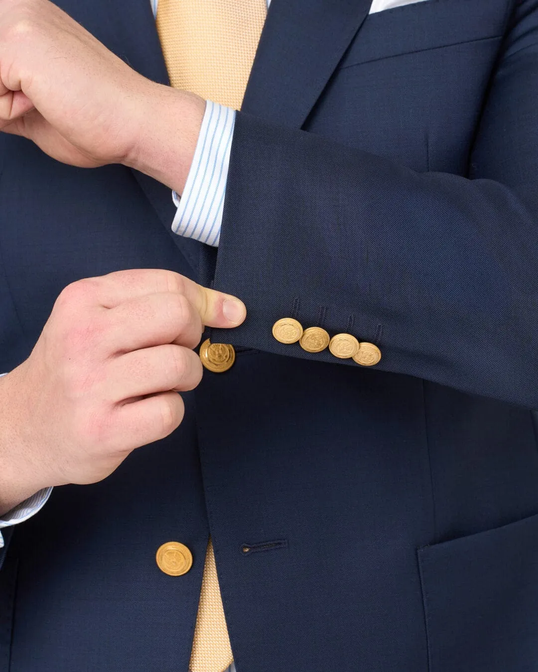 Gagliardi Classic Gold Button Blazer