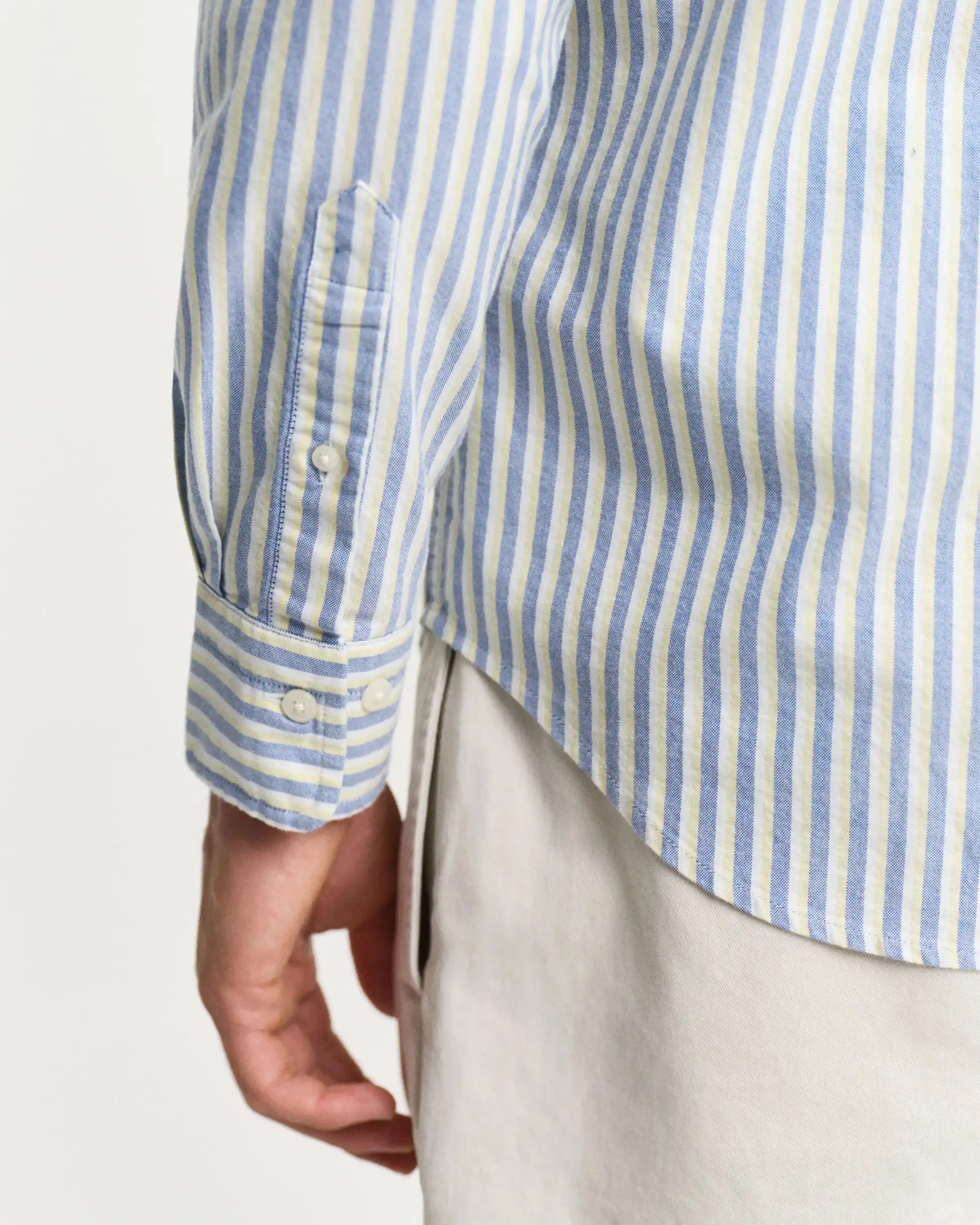 GANT Mens Regular Oxford Stripe Shirt Rich Blue