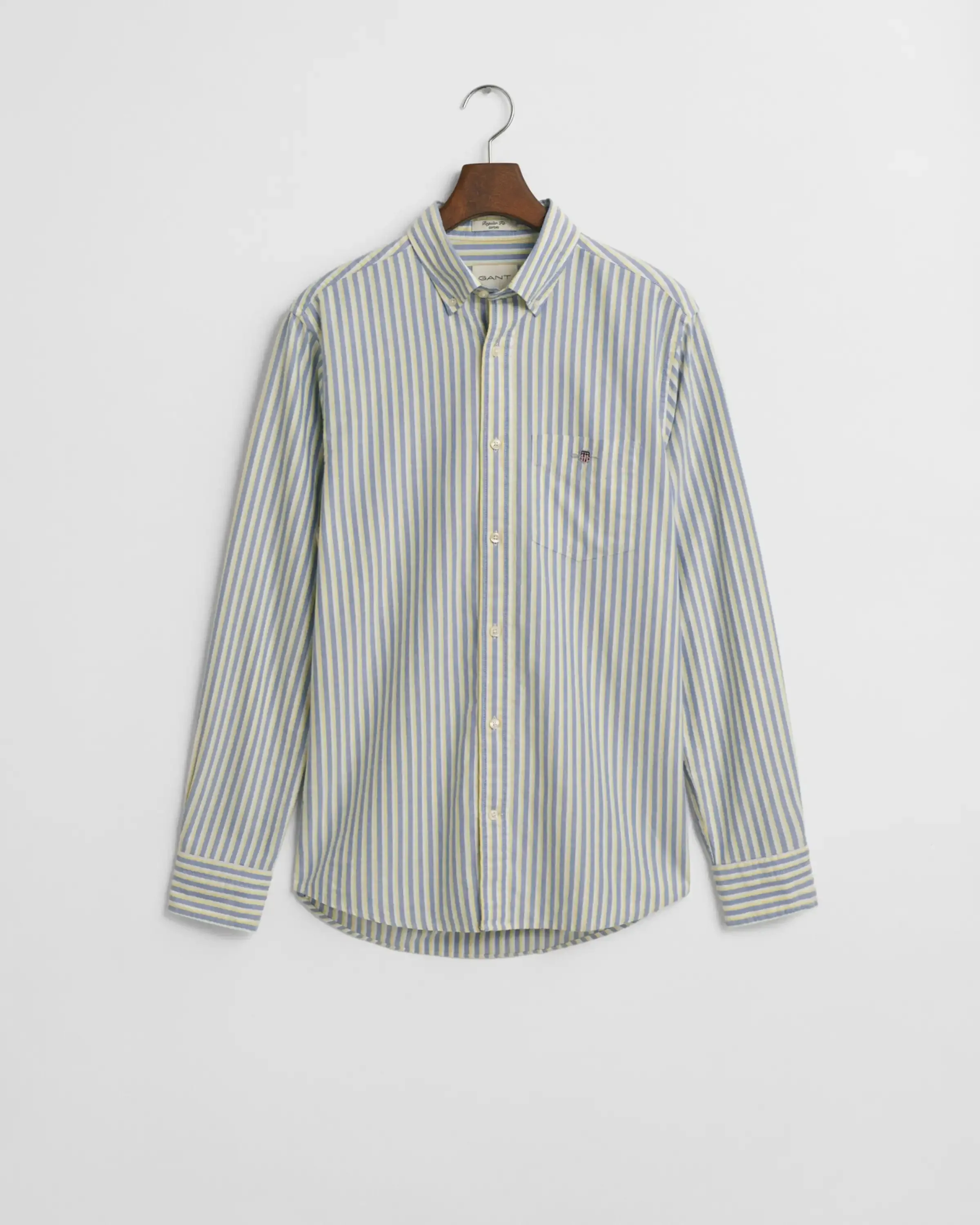 GANT Mens Regular Oxford Stripe Shirt Rich Blue