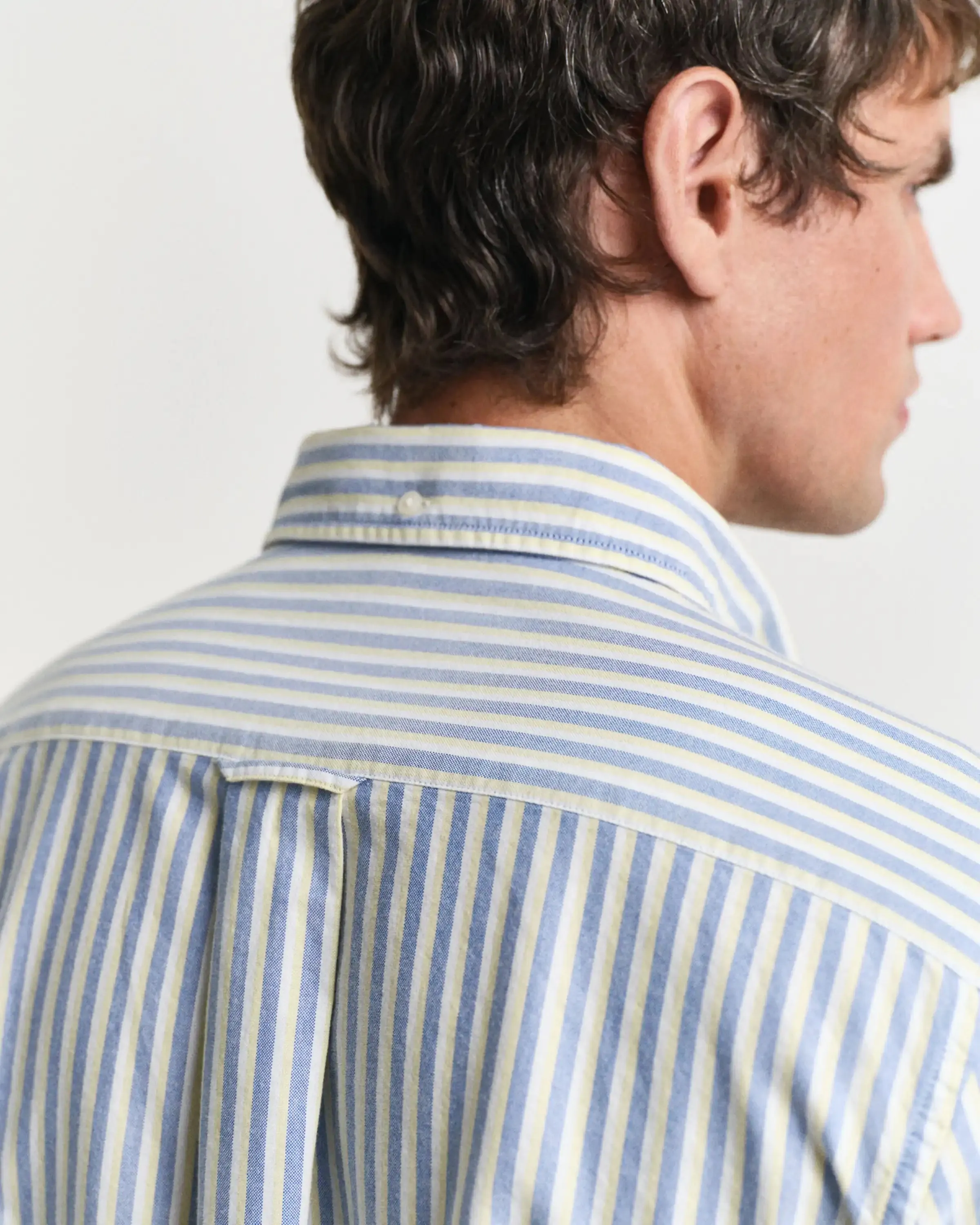 GANT Mens Regular Oxford Stripe Shirt Rich Blue