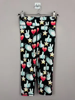 GAP Emoji 3/4 Active Leggings 8-9y