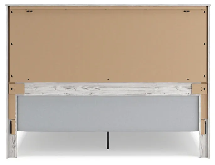 Gerridan King Panel Bed with Mirrored Dresser, Chest and 2 Nightstands