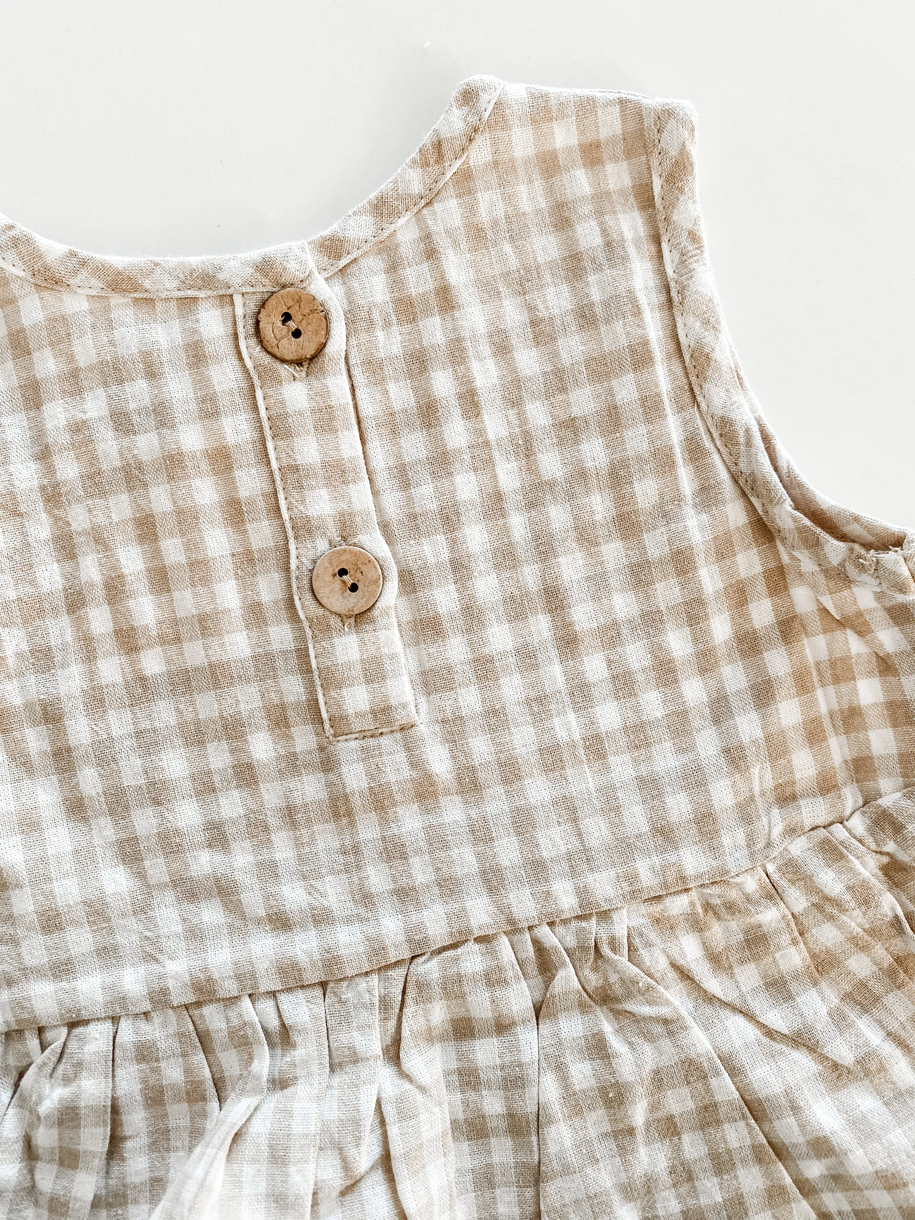 Gingham Peplum Set