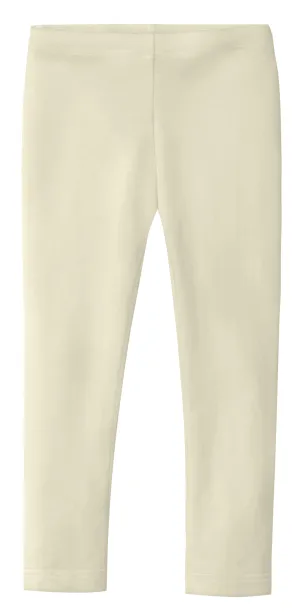 Girls Soft Organic Cotton Leggings | Oatmeal