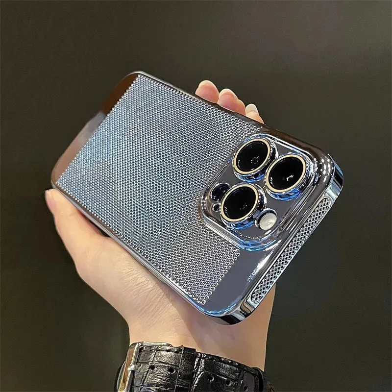Glossy Plating Cool Feel Hard Back Case For iPhone