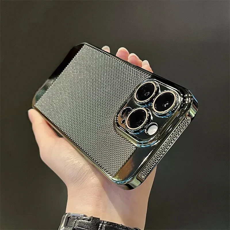Glossy Plating Cool Feel Hard Back Case For iPhone