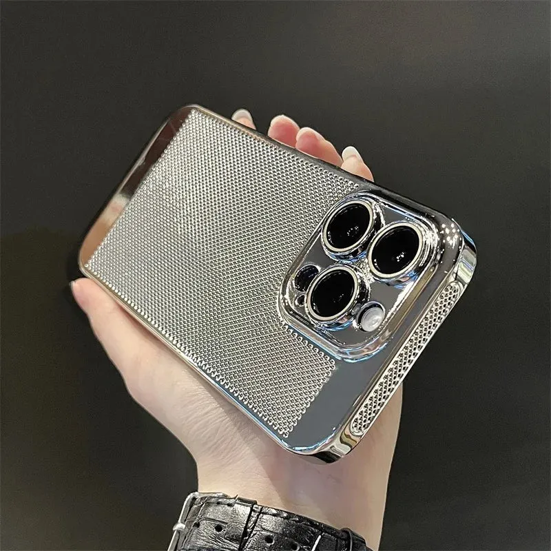 Glossy Plating Cool Feel Hard Back Case For iPhone