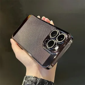 Glossy Plating Cool Feel Hard Back Case For iPhone