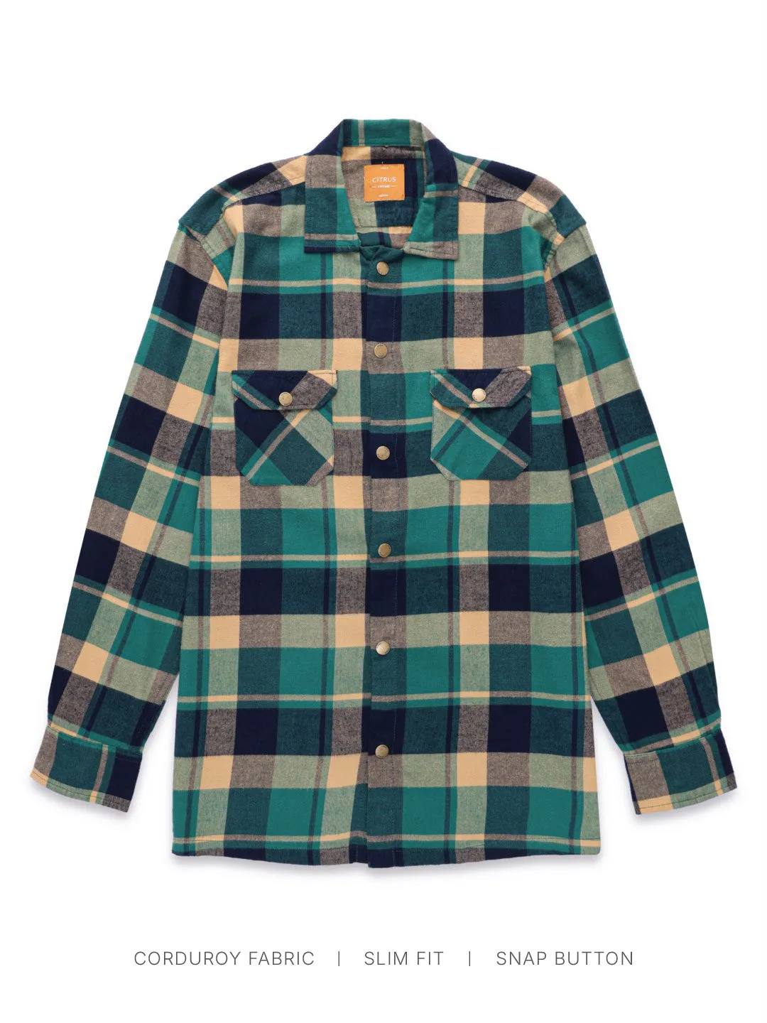 Green Flannel Cotton Shirt