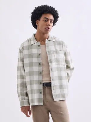 Green Flannel Overshirt