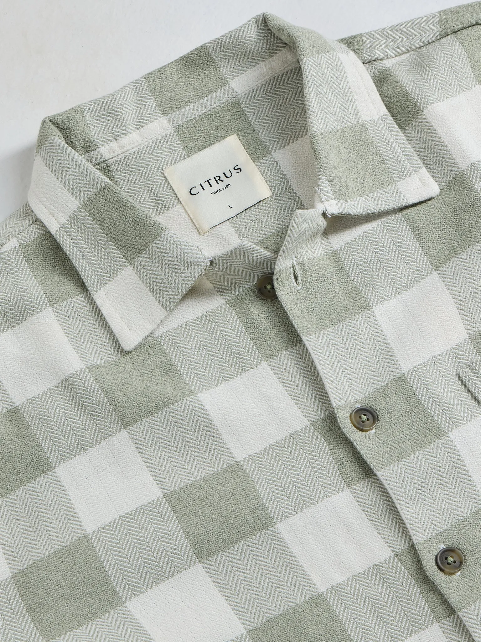 Green Flannel Overshirt