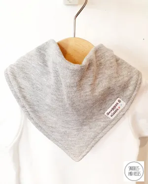 Grey Marl Dribble Bib