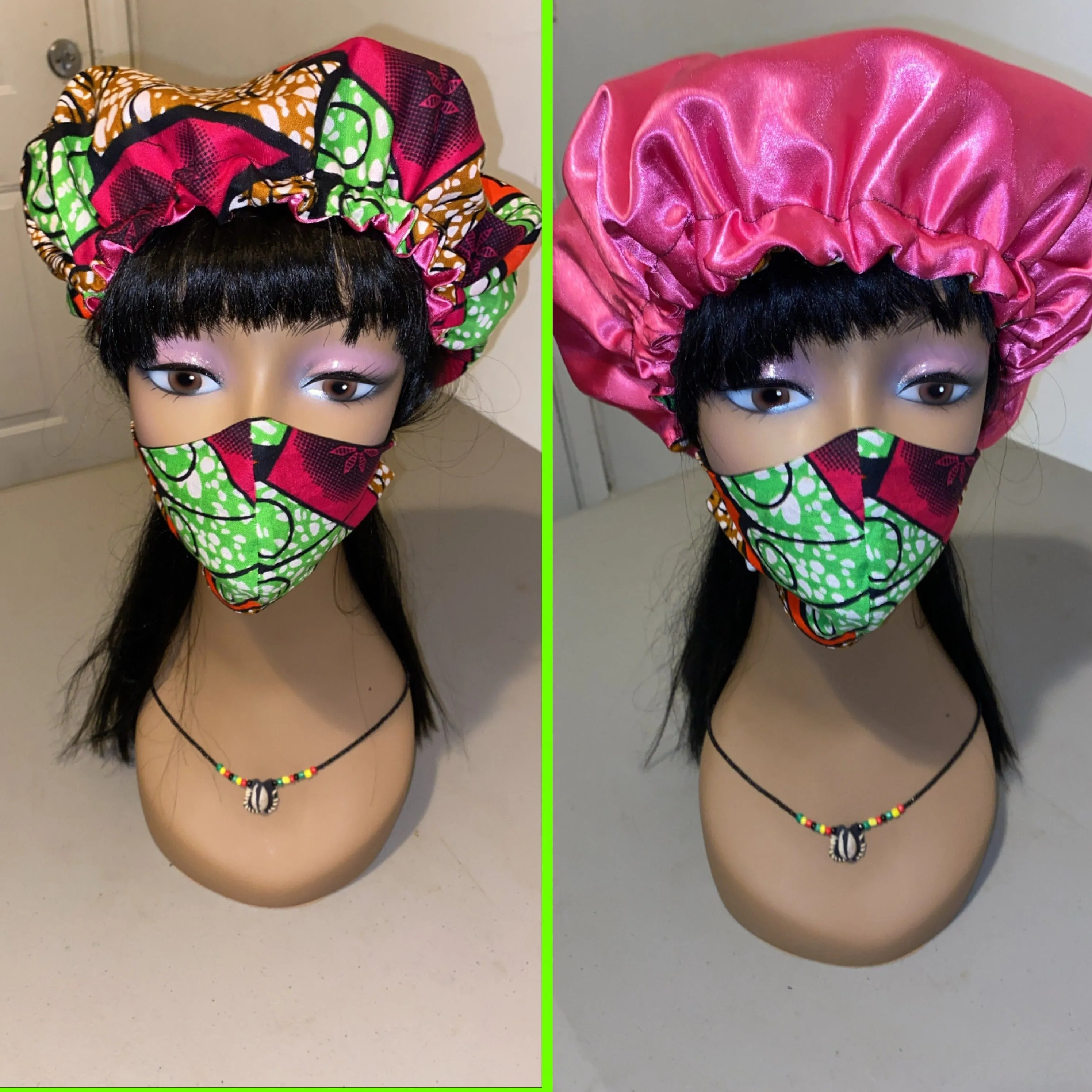 Hair Bonnet Set & Mask Sets