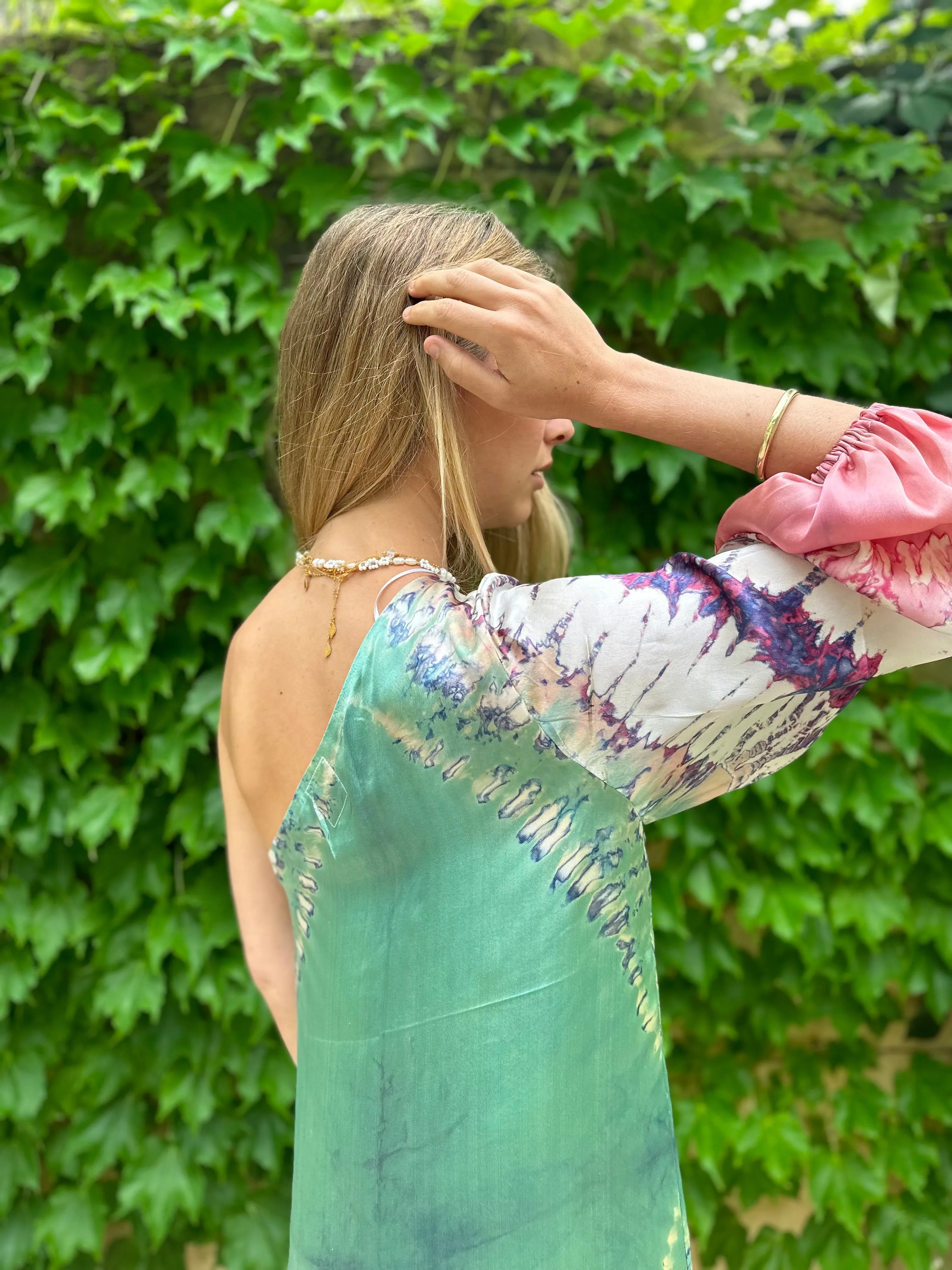 Havana Silk One Shoulder Dress