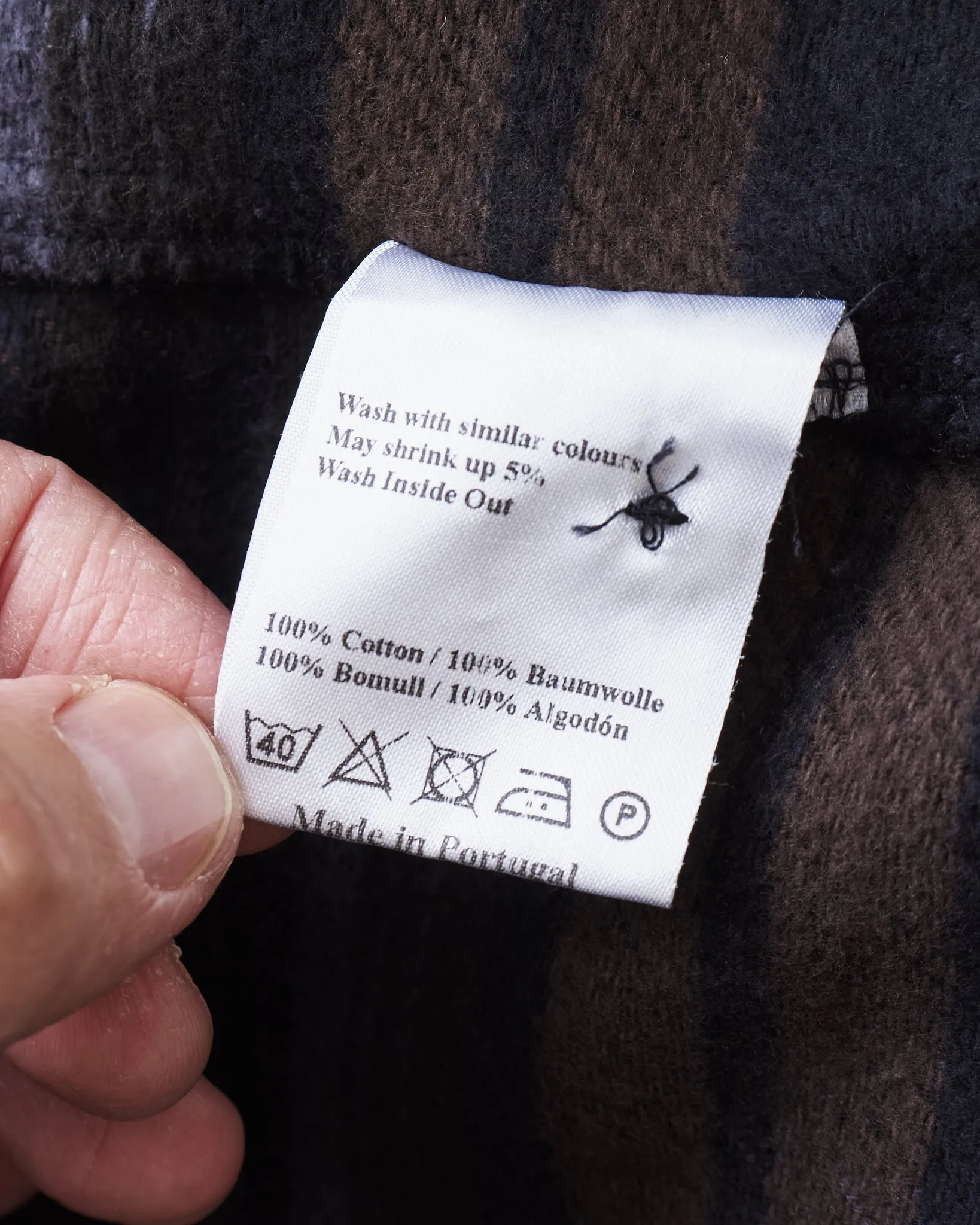 Indigofera Bryson Flannel Check Black Overdyed