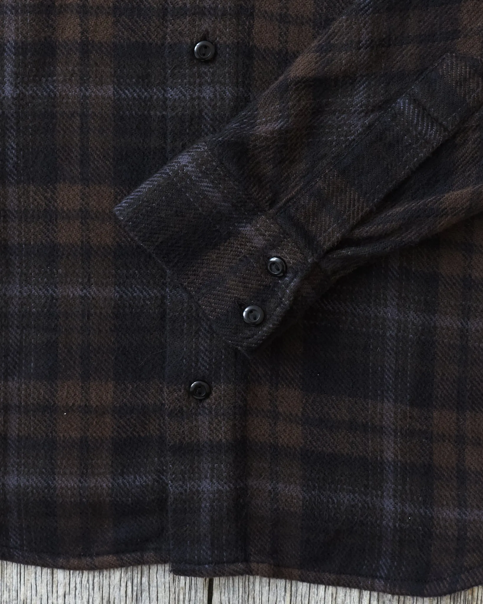 Indigofera Bryson Flannel Check Black Overdyed