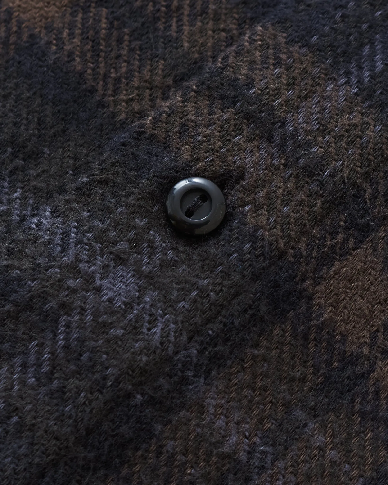 Indigofera Bryson Flannel Check Black Overdyed